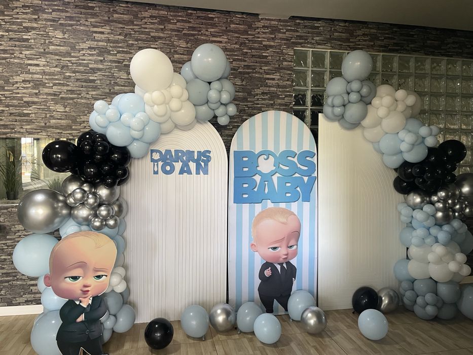 Realizez arcada baloane, decor biserica