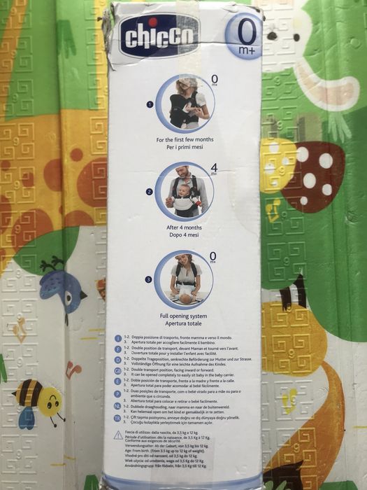 Кенгуру Chicco в отлично состояние, от 3.5 до 12 кг, 90 лева