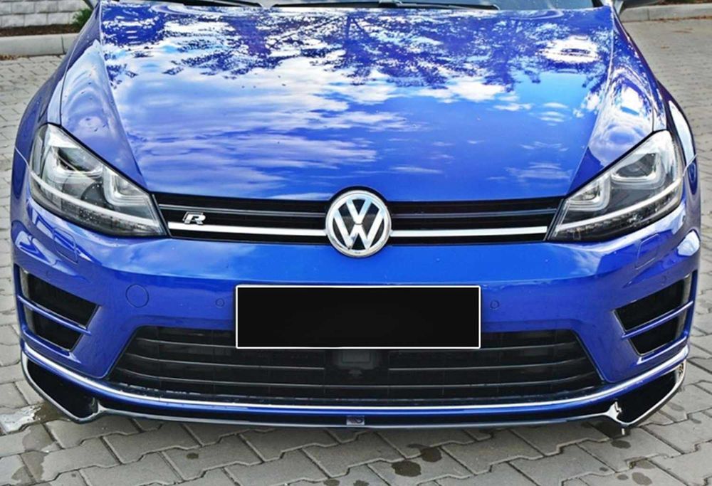 Преден лип спойлер за голф мк7 р20 / vw golf mk7 r20 lip / добавка / нож