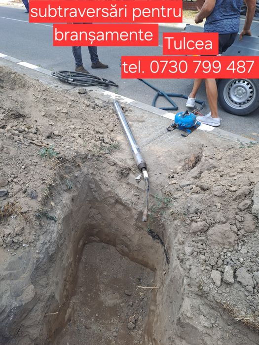 Subtraversări Tulcea - Miniexcavator  săpaturi-