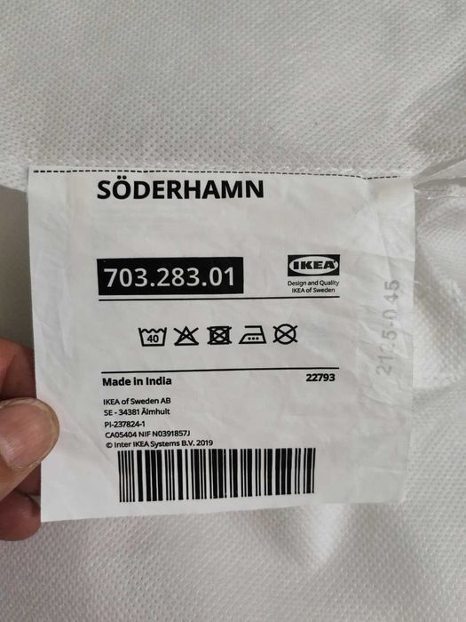 Canapea IKEA SÖDERHAMN 3 locuri - Stare excelentă (foarte puțin utilizată)
