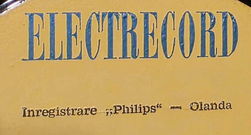 Disc vinil ELECTRECORD - Made in Romania