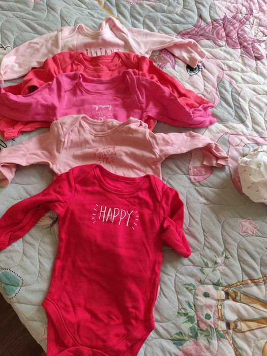 Лот бодита  3-6 месеца за момиче