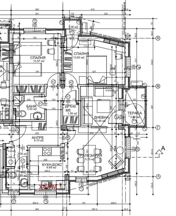 Продажба 3-стаен гр. София - Горубляне 108m²
