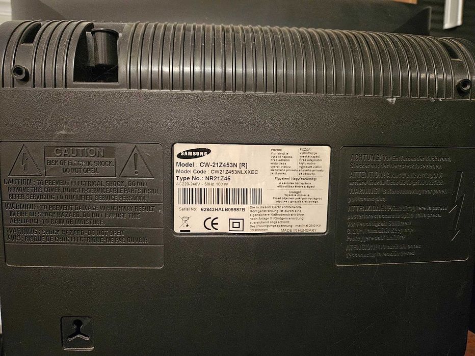 21" CRT телевизор Samsung CW-21Z453N – Ретро гейминг