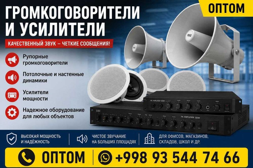 Динамики, громкоговорители, усилители
