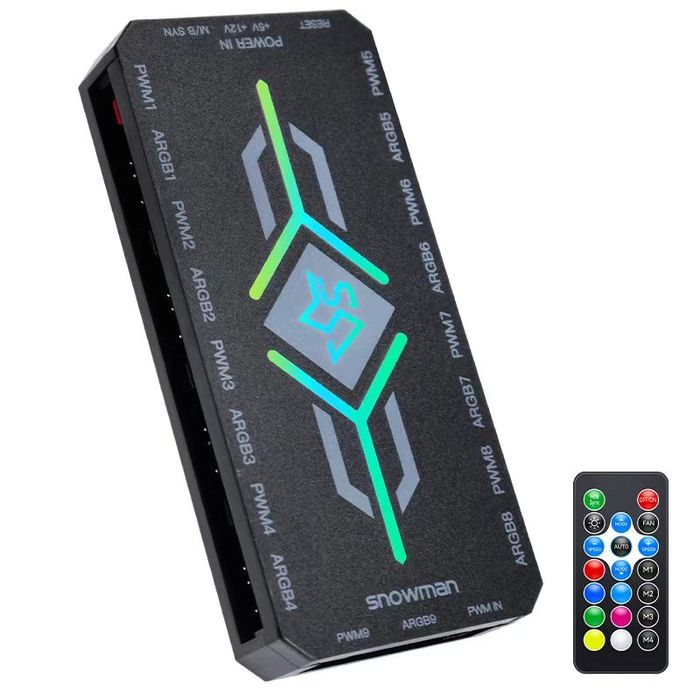 Контроллер snowman  H9  Argb  5 v 3 контактный pwm hub