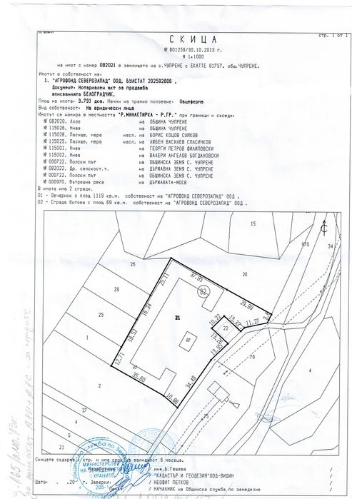 Продава се Земеделски имот в Видин, Баба Тонка -  кв.м за 1360 €/дка - Снимка #9