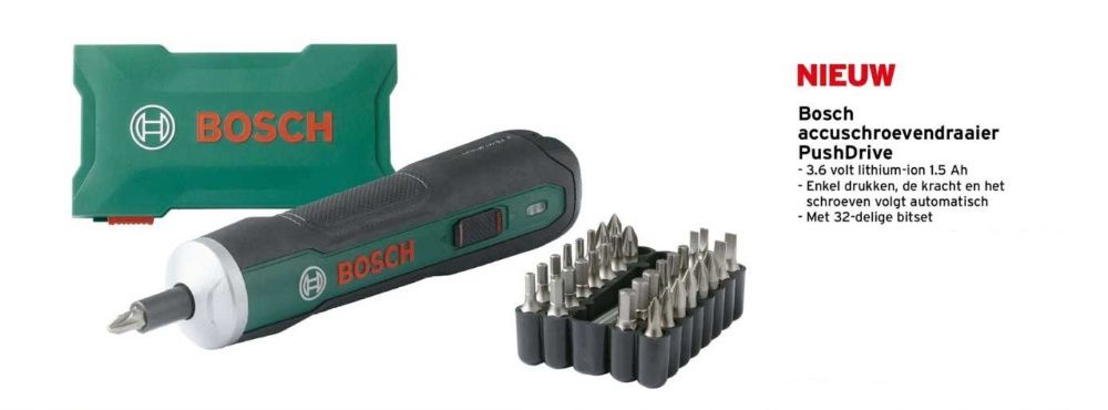 Акумулаторна ръчна отверка Bosch 3.6 V, Li-Ion 1.5 Ah