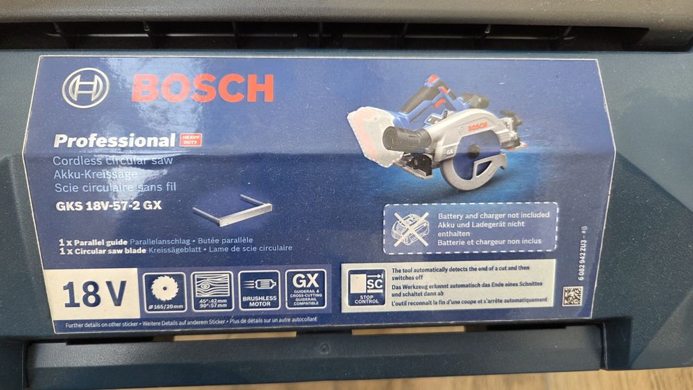 Fierastrau circular Bosch GKS18V-57-2 GX + sina 1,1m,in garantie