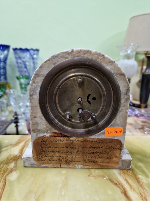 Стар рядък антикварен френски настолен часовник