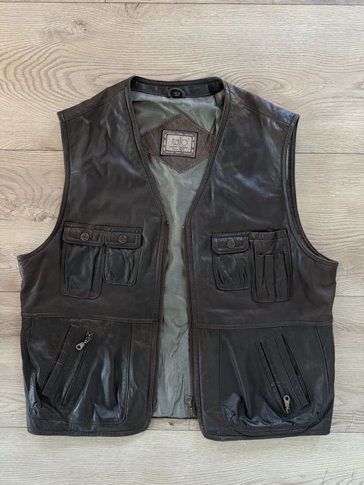Vesta Piele Naturala ITALLO FASHION Maro Barbati | Marime 52 (XL-XXL)