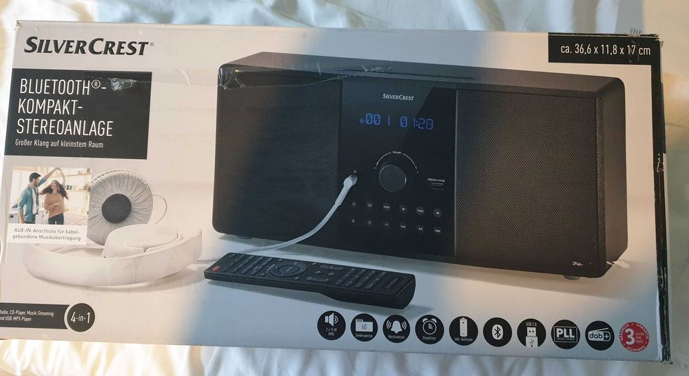 Mикро стерео уредба със CD, FM и DAB+ радио, Bluetooth, USB