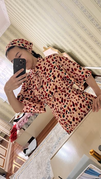 Платье халат. Размер 46-46. Багасы-5500тг