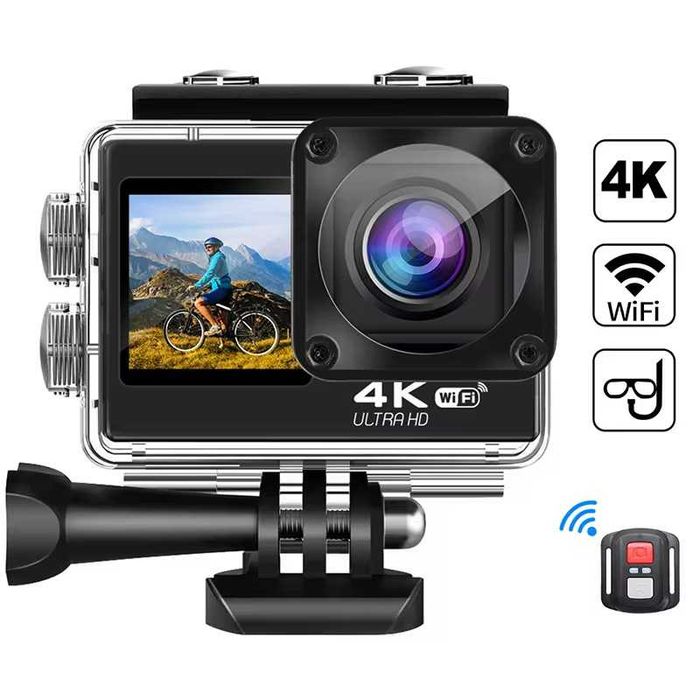 Экшн-камера C1 с двумя экранами