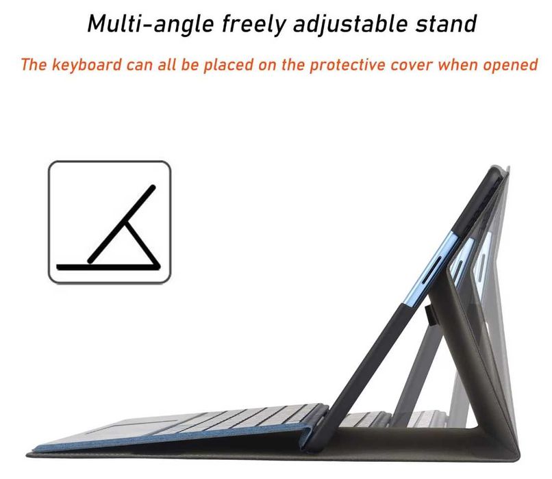 Калъф за таблет HNSMART за Microsoft Surface Pro 9/10/11, сив.