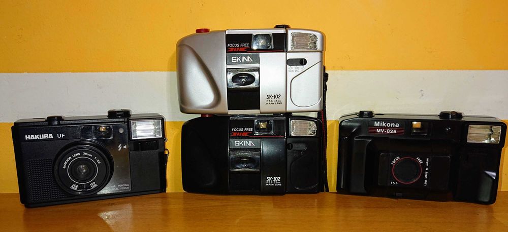Lot 10 aparate foto film 35 mm complet functionale ( 3 point & shoot ) pt. amatorii de lomografie