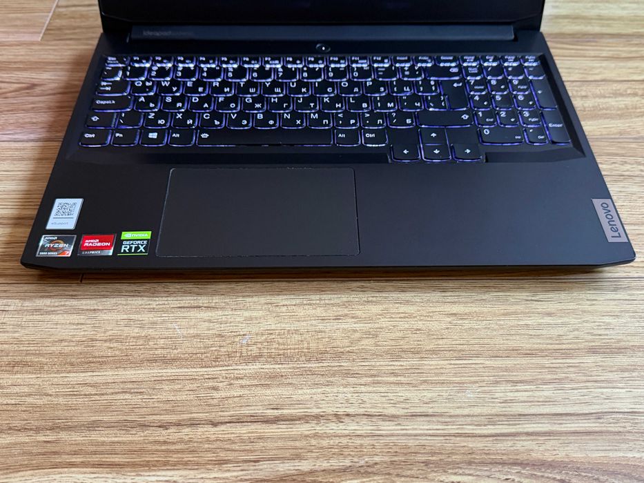 120Hz Lenovo Gaming`Ryzen 7 5800H Nvidia RTX 3050Ti 16GB RAM 512GB SSD Бат 5ч