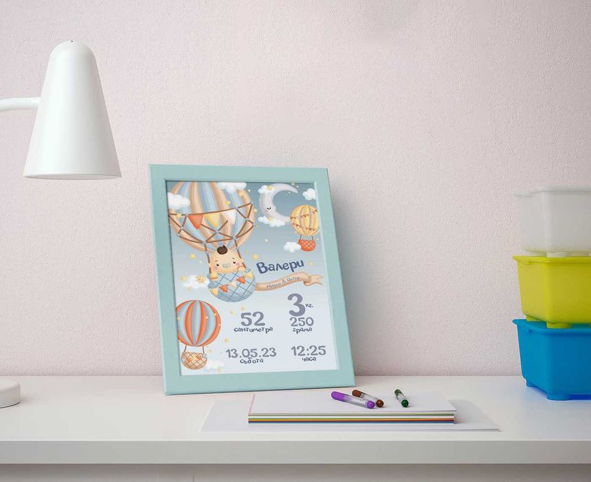 Персонализирани постери за бебета