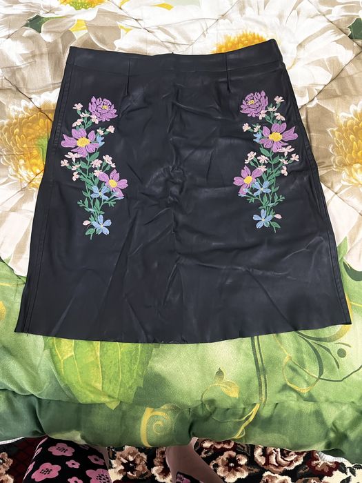 Кожанные брюки прямые