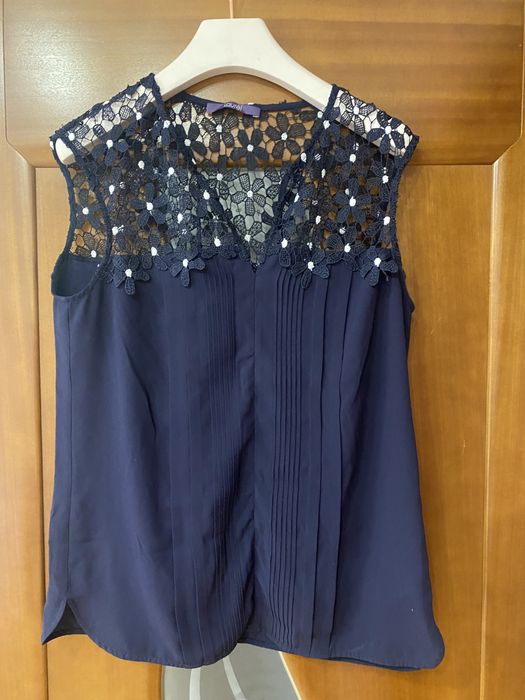 Майка с кружевом