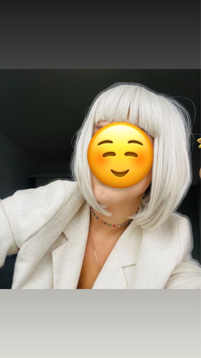 Peruca Belher blond platinat