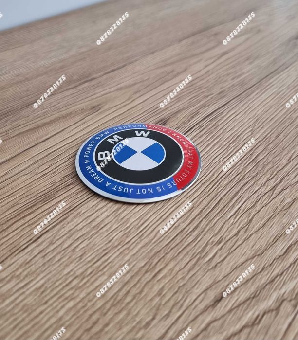 Задна емблема BMW E46 комби 65мм – юбилейна тип люспа
