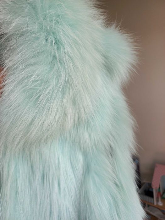 Изключително луксознен елек от естествен косъм на лисица