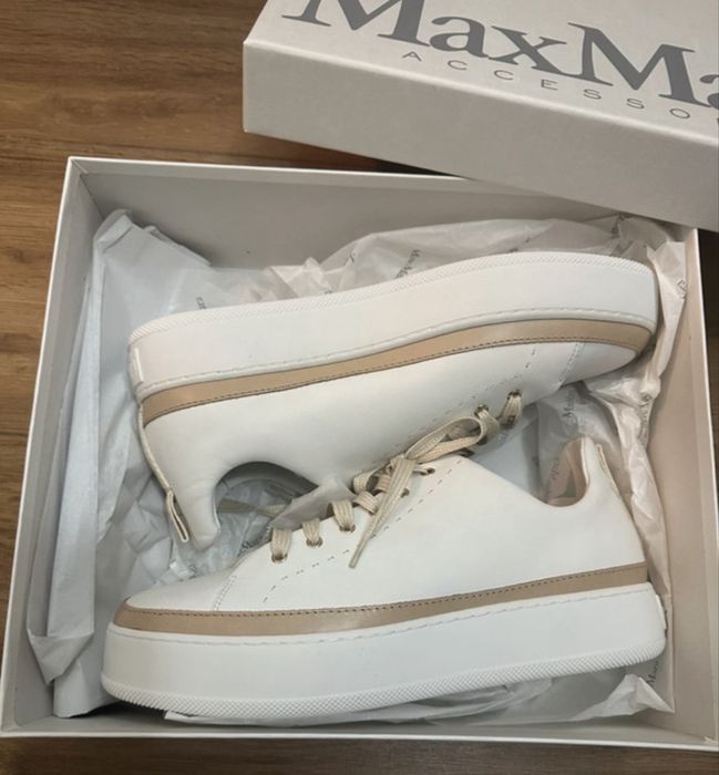 Max Mara Sneakers Tuner alb, noi, 38 1/2