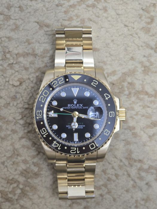 Rolex gmt master II solid gold