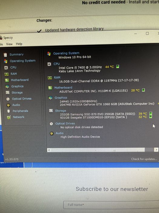 Pc Gaming GTX1060 6GB