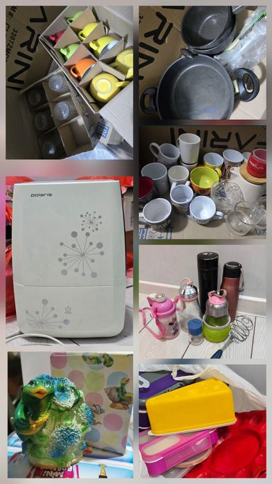 Кухонные принадлежности, посуда, увлажнитель