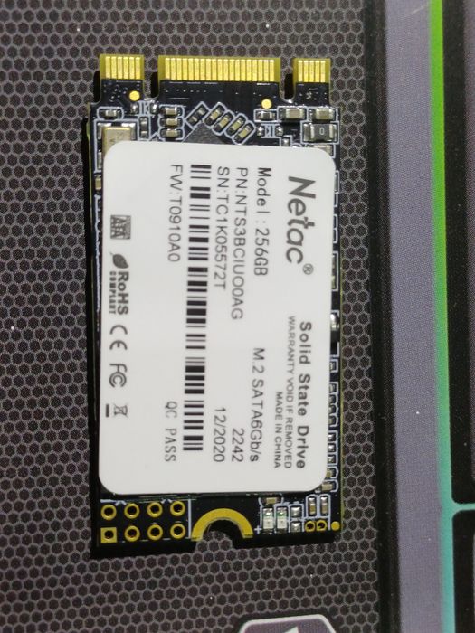 SSD Netac N5M 256GB M.2 SATA 
Perfect functional