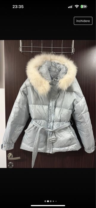 Geaca puffer bleu