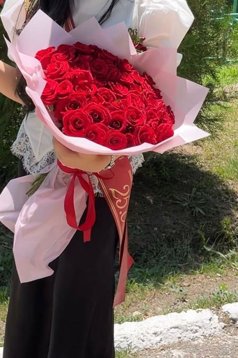Букет из 51штук розы