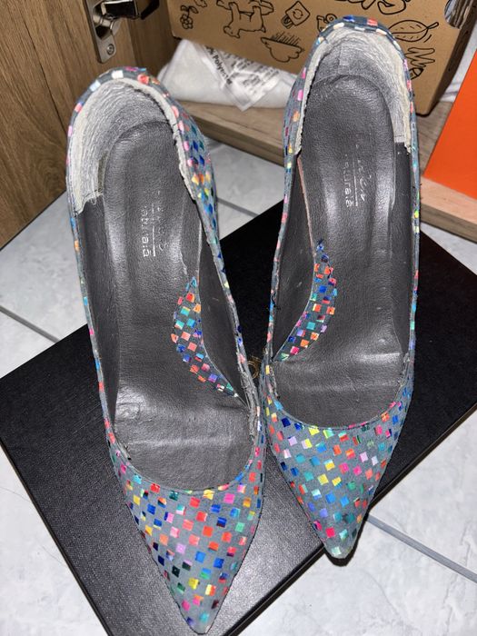 Pantofi eleganți cu toc nr37 piele