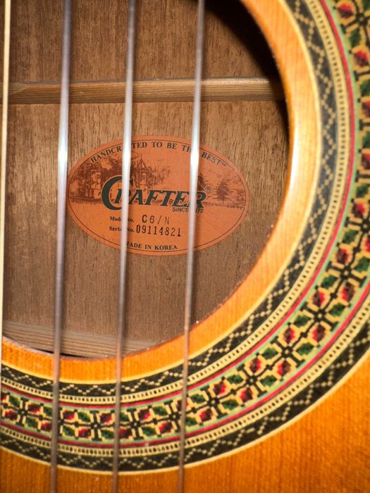 Chitară clasică Crafter – made in Korea, cedar top + husă