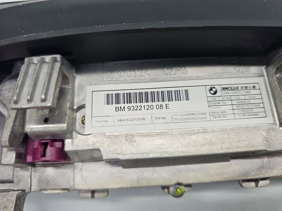 Display bord Bmw 3 (F30) [Fabr 2012-2017] 9322120