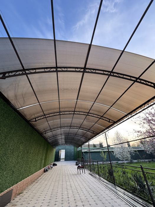 Навес из лексана производство Казахстан 10 лет гарантия