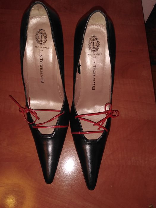 Pantofi din piele naturala,"Les Tropeziennes" Italia nr 38,purtat o si