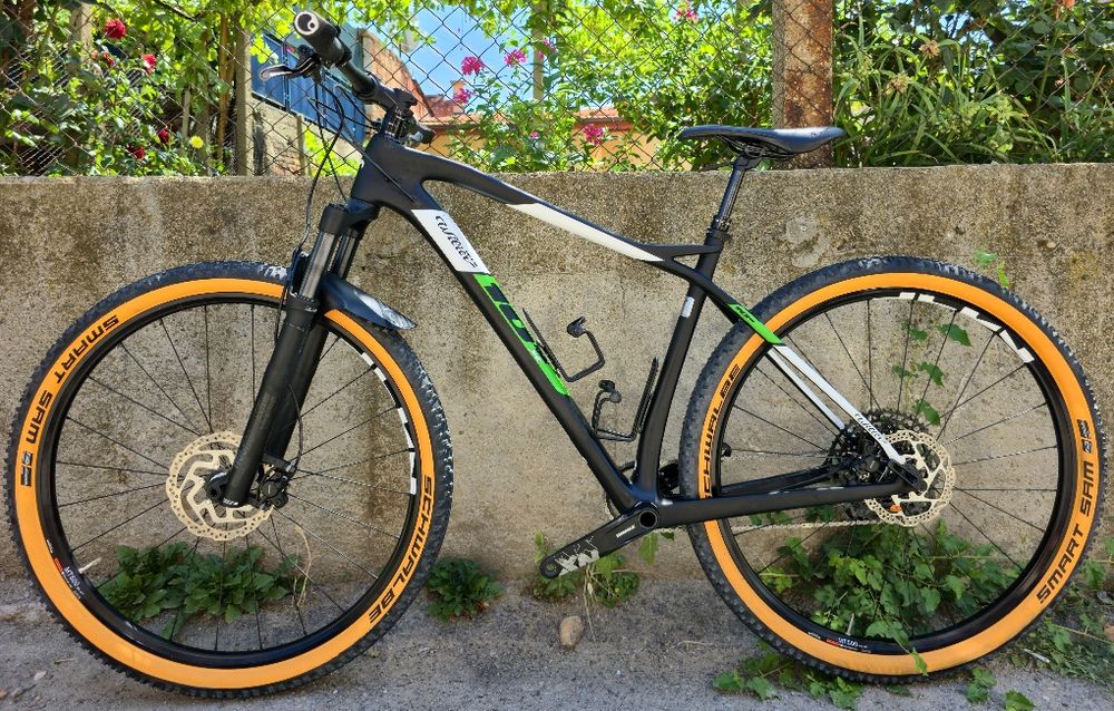 Карбонов XC велосипед цола Wilier 1x12 NX Като нов Проходни оси Rockshox Recon