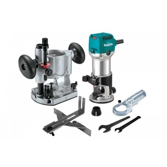 Електрическа оберфреза Makita RT0702CX2 , 710W , цанга 6-8 mm , с приставки и чанта
