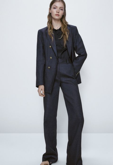 Sacou Massimo Dutti, bleumarin