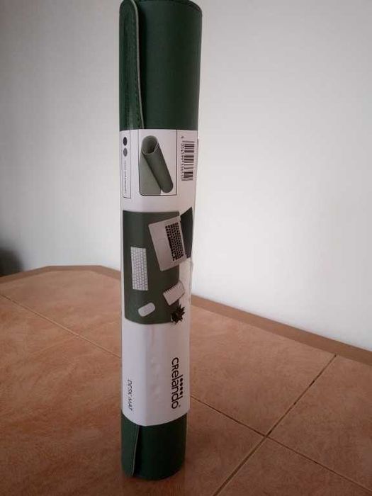 Suport birou / Desk mat Crelando, față dublă verde/ kaki, 60x35 cm – Nou