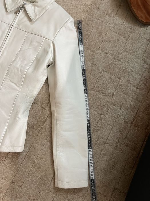 Vand jacheta piele dama, alba, S