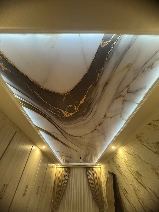 Натяжные потолки и 3D фотообои от производителя. 50.000сум