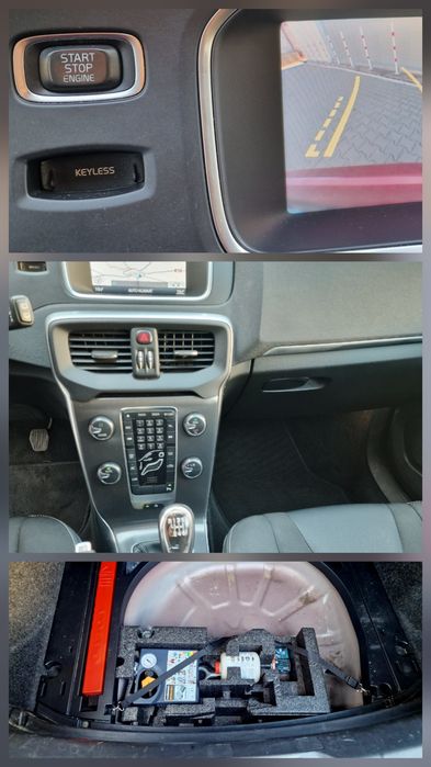 V40, 1.6d, keyless go, clima, cameră, navigatie, jante 17', pilot