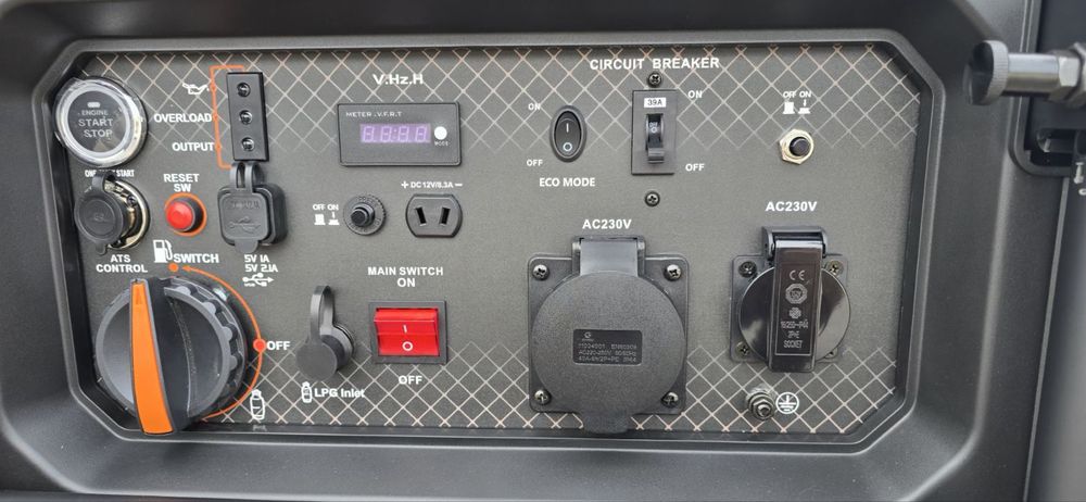 Комбиниран обезшумен инверторен генератор TACH 10500i LPG, 10 kW, бензин/газ, дистанционно, 230/400 V, 485 cc