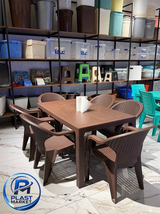 Plasmas stol stul/Пластмассовые стол стулья