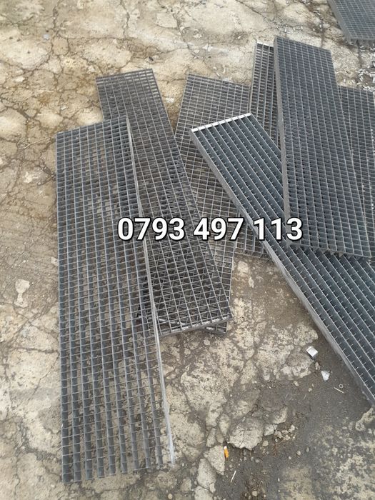 Trepte zincate stil Gretar pentru Scară metalice